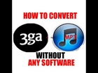 How to convert 3ga to mp3 without software