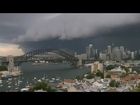 Sydney storm: Amazing timelapse of menacing clouds rolling in over the harbour