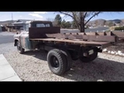 1957 Chevy 4400 Dump Truck starting procedure - running - ready to transport to England
