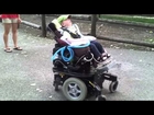 Alejandro Learning to Drive his Power Wheelchair