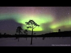 Aurora Borealis & Shooting Stars Time Lapse, Lake Inari, Finland, March 2013