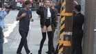 Miley Cyrus Shows Off Sexy Legs And Cheeks in Short Shorts