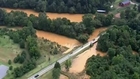 Heavy rain submerges homes and roads in North Carolina